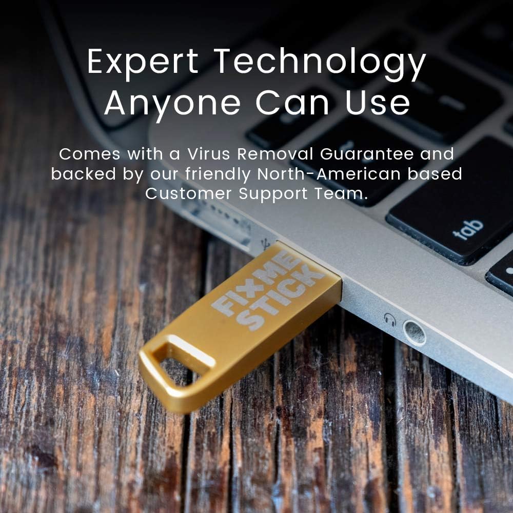 FixMeStick Gold Computer Virus Removal Stick for Windows PCs – Unlimited Use on Up to 3 Laptops or Desktops for 1 Year – Works with Your Antivirus - Image 2