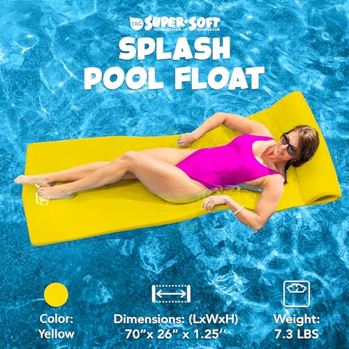 TRC Recreation Foam Swimming Pool Float, Floating Water Lounger, Splash 1.25?? - Image 49