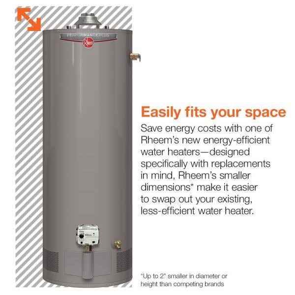 ??Rheem Performance 40 gal. Medium 6 Year 4500/4500-Watt Elements Electric Tank Water Heater - Image 4