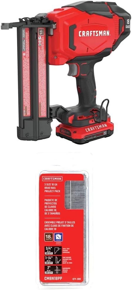 CRAFTSMAN V20 Cordless Brad Nailer Kit, 18GA (CMCN618C1) - Image 4