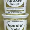 Apoxie Sculpt 4 lb. White, 2 Part Modeling Compound (A u0026 B)