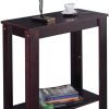 Casart End Table Coffee Sofa Wooden End Shelf Living Room Bedroom Chair Side Table Furniture Espresso