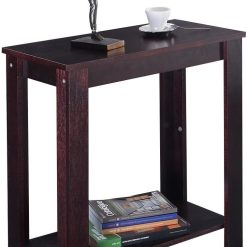 Casart End Table Coffee Sofa Wooden End Shelf Living Room Bedroom Chair Side Table Furniture Espresso