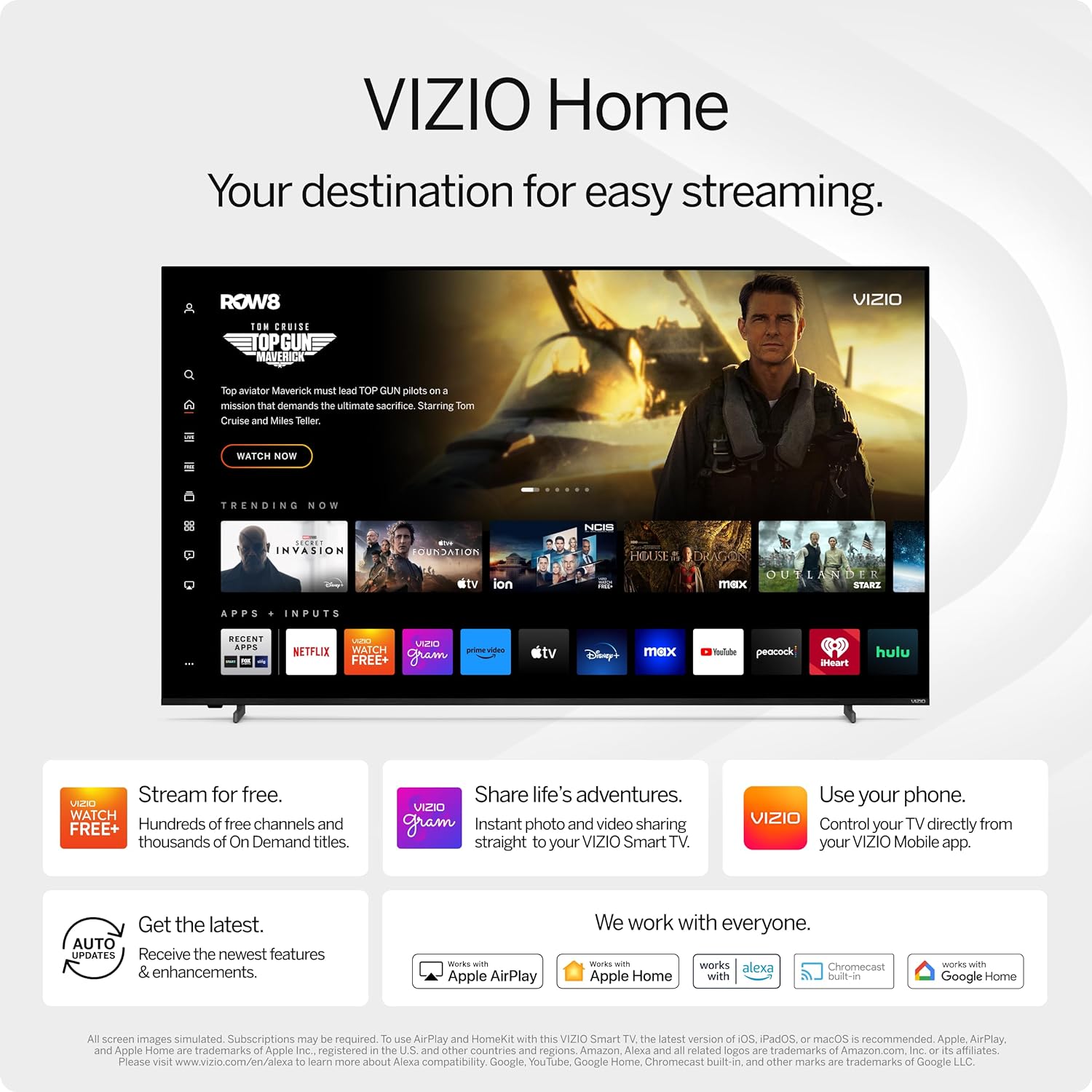 VIZIO 50??? 4K Resolution HDR Smart TV, Dolby Vision HDR/HDR10+, WiFi 6 ?C (Renewed) - Image 5