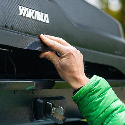 Yakima Roof Cargo Carrier, Vehicle Rooftop Hard Shell Travel Storage Box with SKS Lock, SkyBox NX XL, 18 Cubic Feet, Black - Image 11