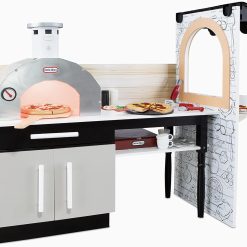 Toys AND Games Little Tikes Real Wood Pizza Restaurant Wooden Play Kitchen Cook and Serve with Realistic Lights Sounds and Dual-Sided Play, 20+ Accessories Set, Gift for Kids, Large Toy for Girls & Boys Ages 3+