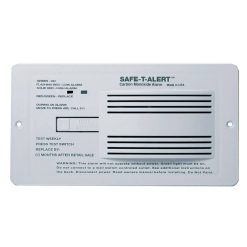 Safe-T-Alert 65-542-WT Carbon Monoxide Alarm Flush Mount