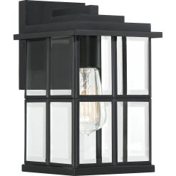 Quoizel – MGN8406MBK – One Light Outdoor Wall Lantern – Mulligan – Matte Black