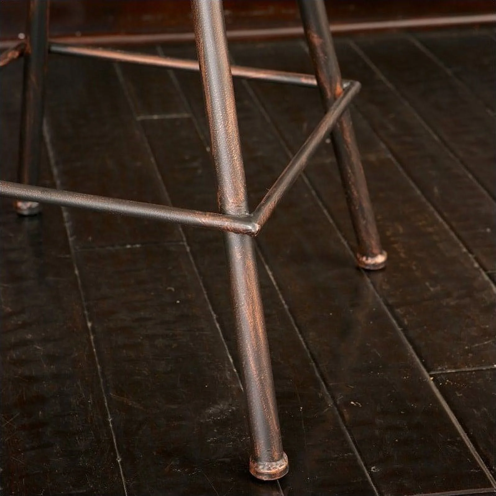 Noble House 26 Lawrence Saddle Bar Stool in Copper and Silver - Image 4