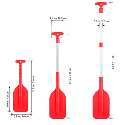 2Pcs Telescopic Kayak Paddle Rafting Boat Paddle Canoe Oars Plastic Aluminum Alloy Boat Oars - Image 8