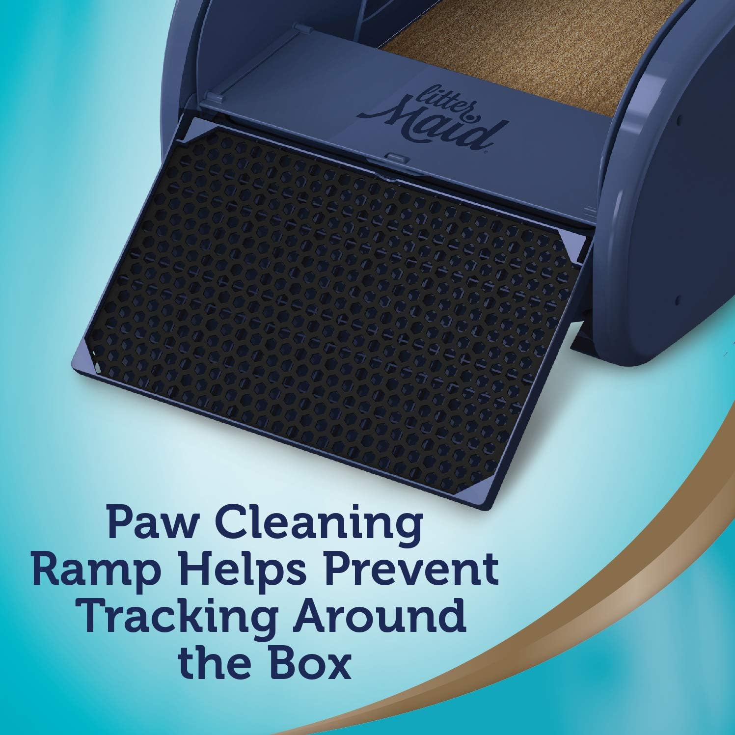 LitterMaid Single Cat Self-Cleaning Litter Box, Blue - Image 6